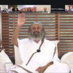 Students of Guru Gobind Singh Educational Societies Technical Campus Connect with Gurudev Sri Sri Ravi Shankar during National Induction Programme 6.0