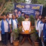 मान्यवर कांशीराम साहब के परिनिर्वाण दिवस पर भीम आर्मी ने दी श्रद्धांजलि